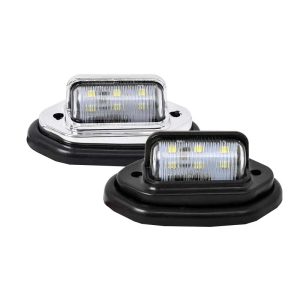 12v 24v 6 led license plate lamp high brightness