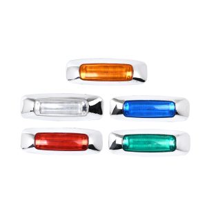 universal 24v 6 led side marker light, 5 colors available for trucks, trailers, and rvs