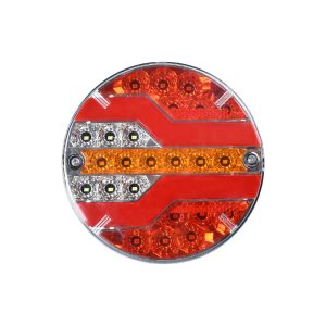 12v 24v led sequential flowing hamburger tail light for truck