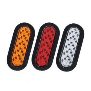 24v led oval side marker light with sequential arrow flowing signal