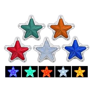 24v led star shape side marker light