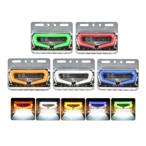 24v led side marker light with light guide & sequential flowing signal