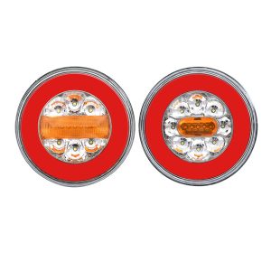 12v 24v led flowing water hamburger tail light for trucks